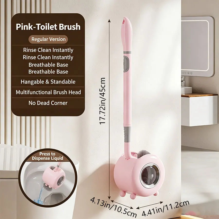 brosse wc murale canard jaune poils gris moderne salle bain ventouse sans angle mort