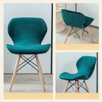 housse chaise moderne velours polyester anti poussière verte blanche fauteuil mariage