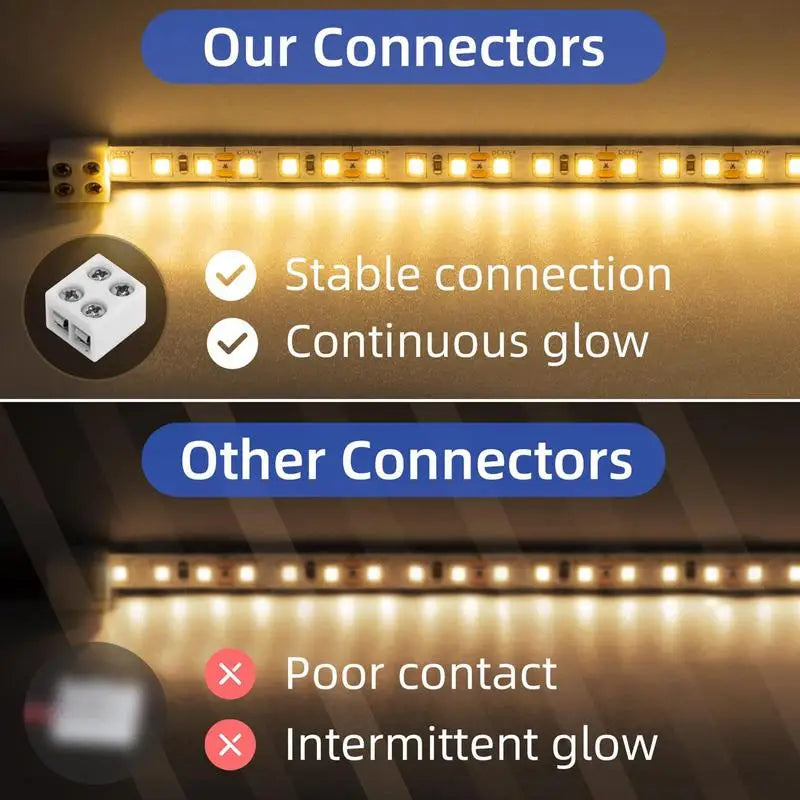 connecteur ruban led blanc mat moderne vis fixation guide utilisation