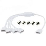 connecteur câble led rgb noir 24v 3528 3014 5050 5730 cee ans