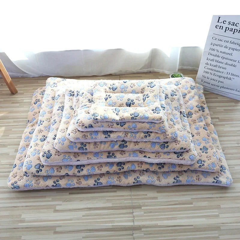 tapis lit doux chat petit chien couverture peluche animaux compagnie confort maison