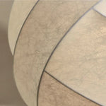 Suspension lumineuse soie beige clair rayures horizontales moderne cuisine salon chambre