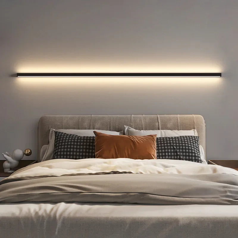 lampe murale moderne minimaliste noir éclairage chambre salon entrée cuisine salle manger