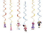 ensemble décoration anniversaire cirque numérique vaisselle papier assiettes gobelets serviettes nappe décorations multicolores