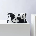 taies d'oreiller jacquard imprimées motif tacheté moderne 100% polyester non toxique noir blanc marronclair