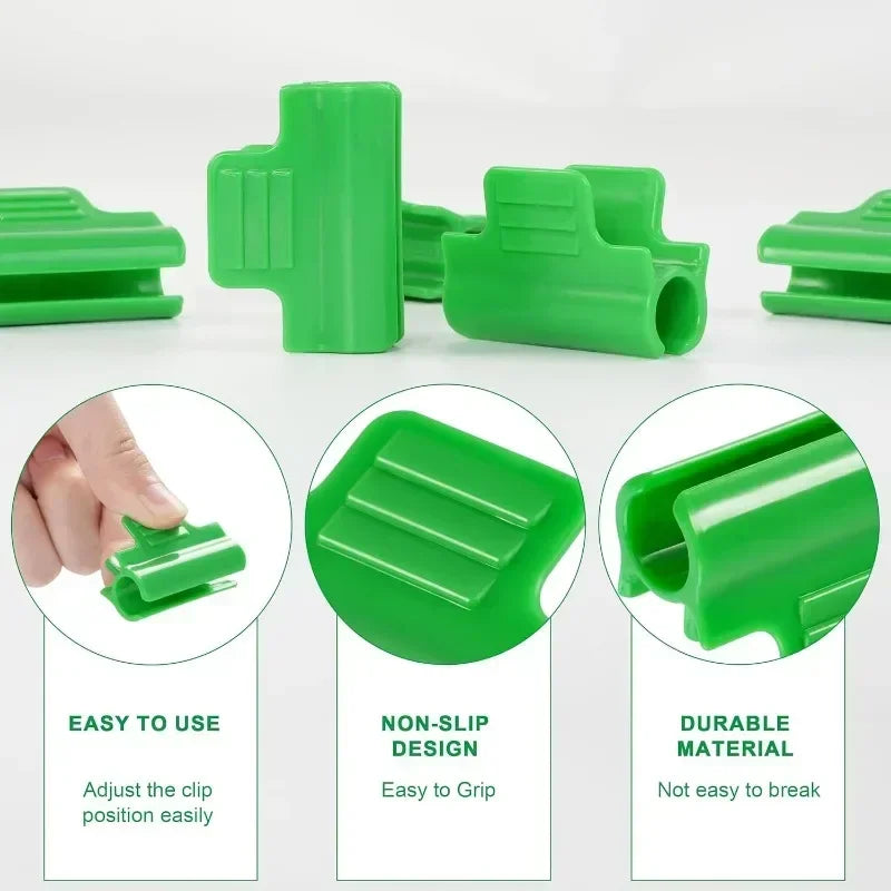 clips fixation vert robustes support plantes serre tunnel jardin clips pratiques pack