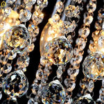 lampe suspendue cristal modernes élégantes transparentes argentées éclairage cuisine montée surface toucher interrupteur led