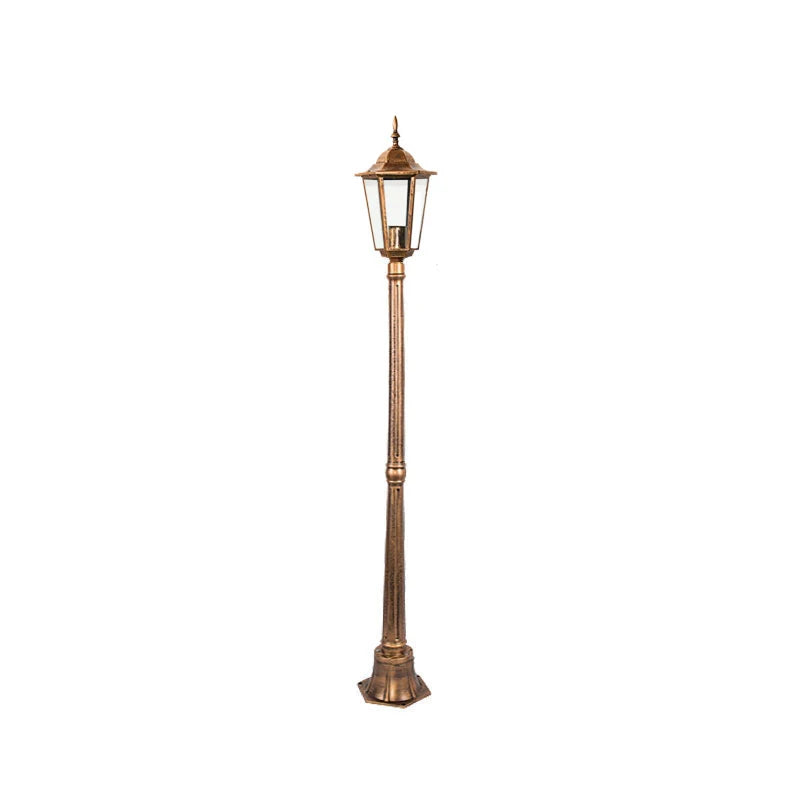 lampe rue or noir rétro classique extérieure ip65 e27 led industrielle vintage aluminium