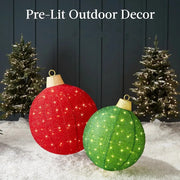 décoration noël boules lumineuses rouge vert doré paillettes suspension festives moderne