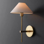 lampe murale conique abatjour opaque moderne minimaliste or blanc gris beige vert