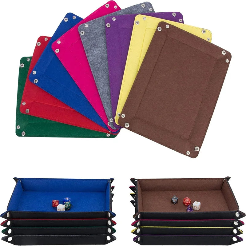 plateau jeu pliable rouge velours moderne rangement dés clés porte monnaie articles divers