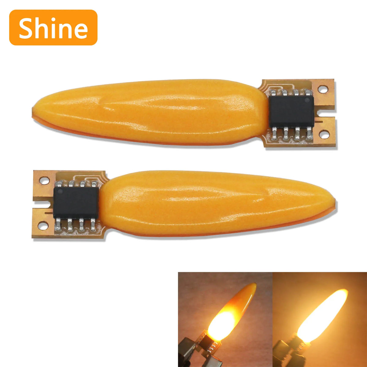lampe led flash orange moderne adhésif 3v 1800k décoration anniversaire camping restaurant