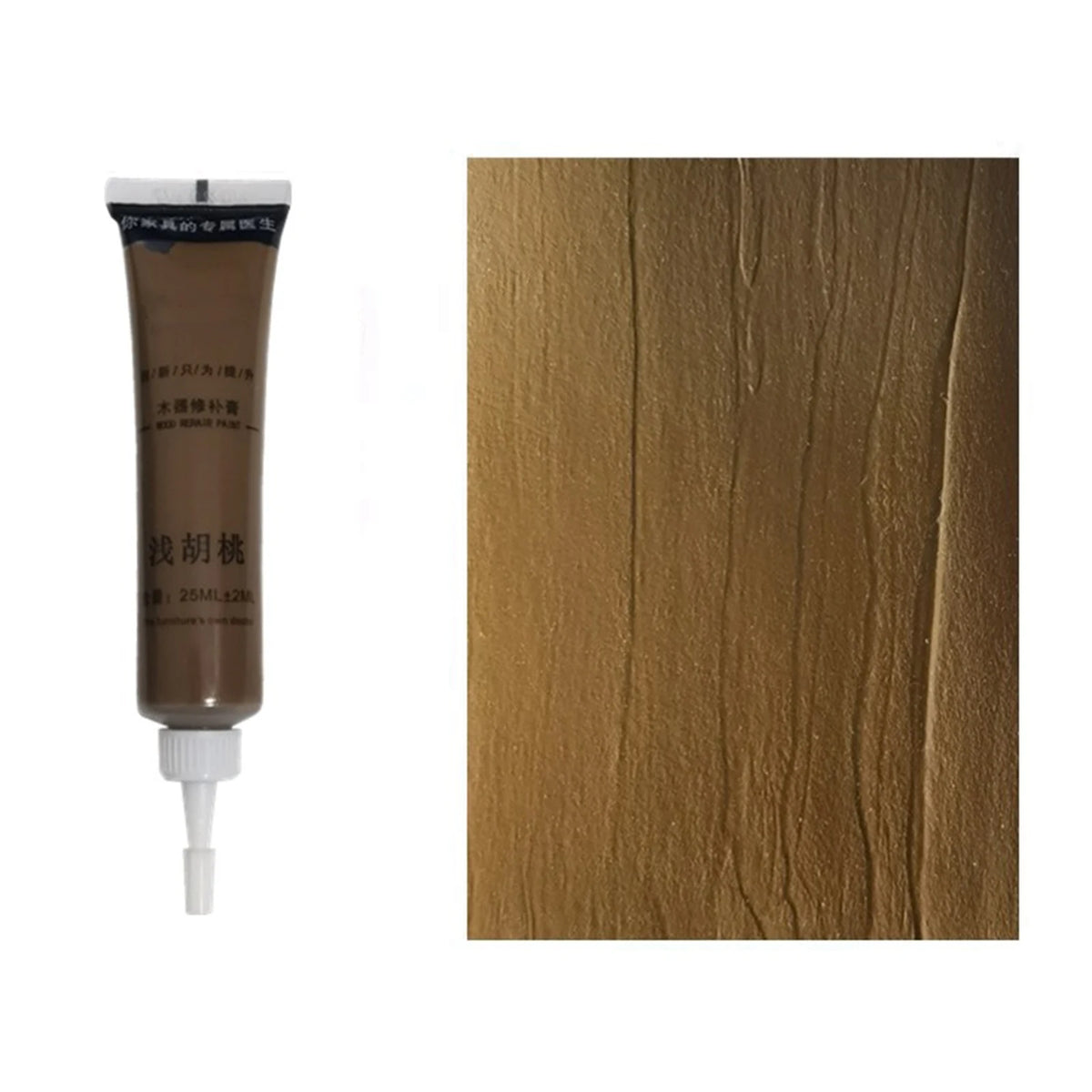pâte réparation meubles bois remplissage fissures scratches restauration ponçage beige marron gris blanc
