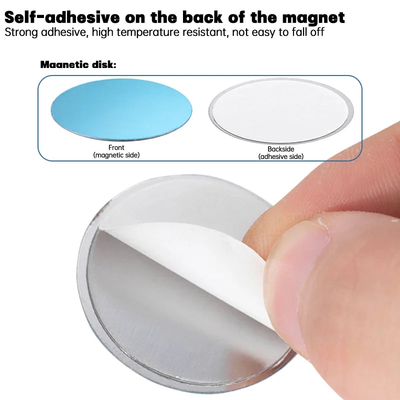 clips magnétiques amovibles rideau argenté bleu rond lisse adhésif moderne guide