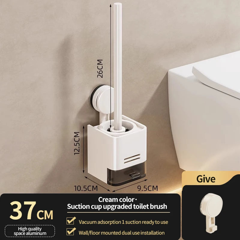 porte brosse wc ventouse panier rangement moderne brosse toilette flacon nettoyant désinfectant sans perçage