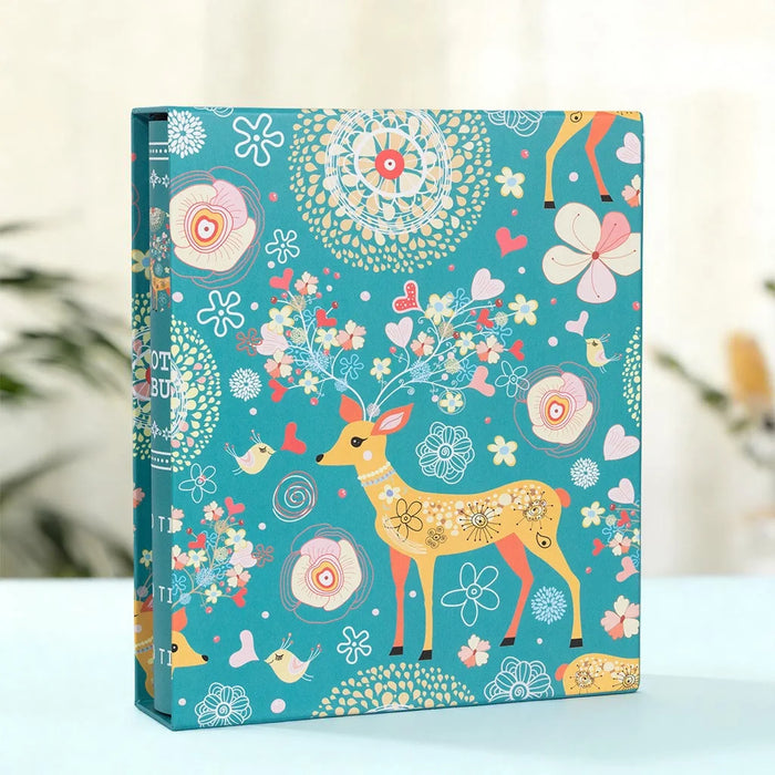 album photo moderne illustrations animales photos familiales blanc vert bleu