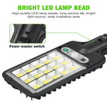 lumière solaire rue extérieure ip65 led noire moderne capteur mouvement autoinstallation