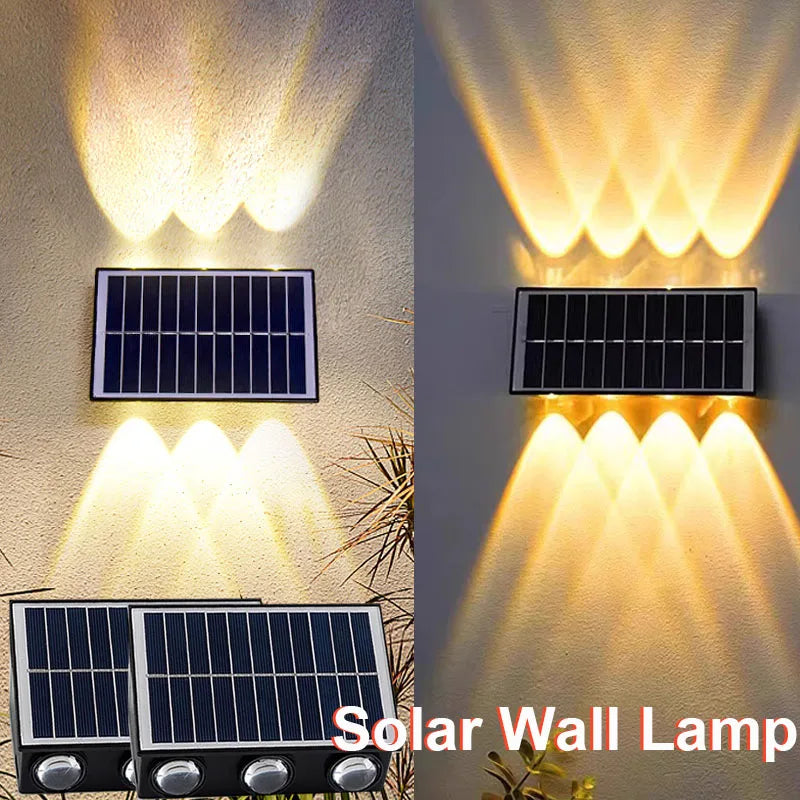 lampe murale solaire moderne autoinstallation led noir gris blanc