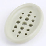 porte savon silicone vert pastel rose clair blanc bleu moderne minimaliste rond ajouré antidérapant