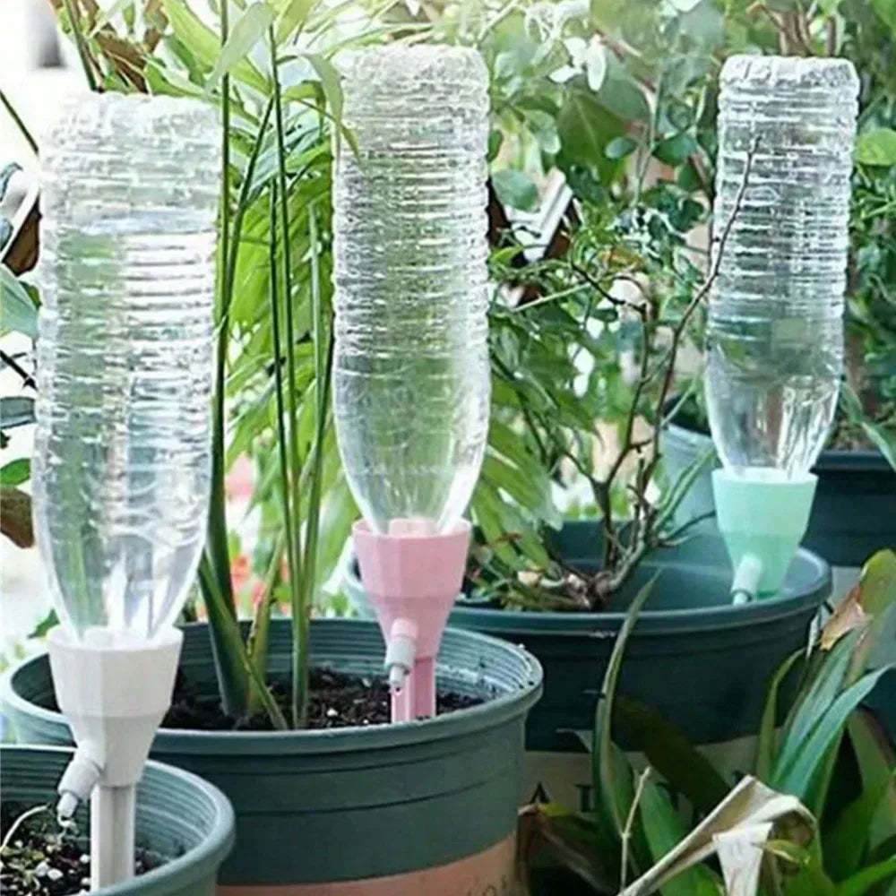 système arrosage automatique plantes extérieures lance réglable bouteille transparente adaptateur visuel minimaliste moderne 5pcs