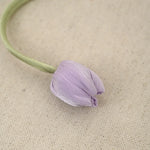 accessoires cheveux fleurs tulipes moderne vert clair violet rose pâle blanc satiné