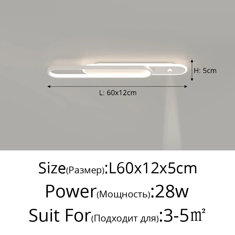 lampe led moderne blanche rectangulaire sans télécommande fixée aluminium opaquet