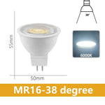 ampoules led blanc modernes 3w 5w 6w 7w 12v 3000k 4000k 6000k 120° 38°