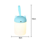 lampe table rechargeable veilleuse led rose clair vert pastel moderne animalier contrôle tactile