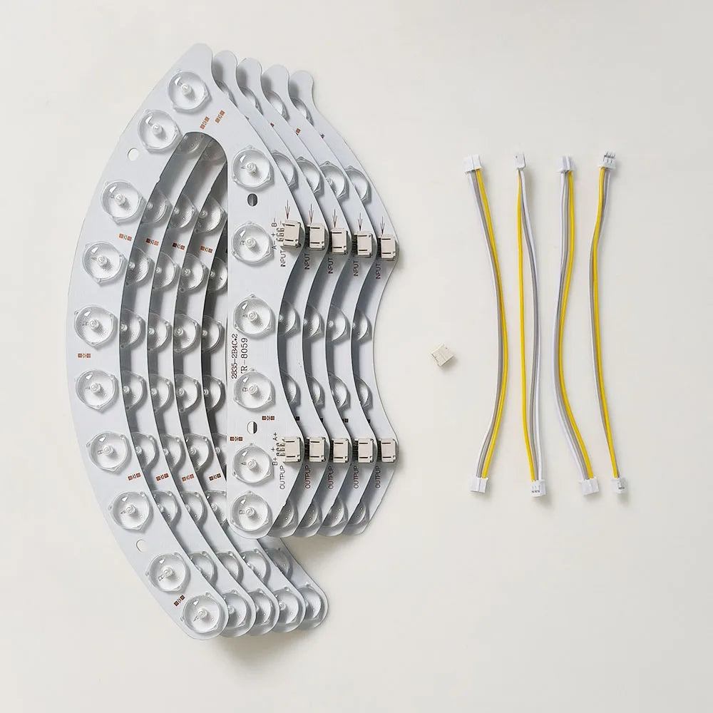 bande led flexible blanc moderne connecteurs souder 12w 9w 24.5cm 10cm