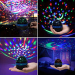 projecteur étoiles lune led usb decoration maison moderne noir étoiles