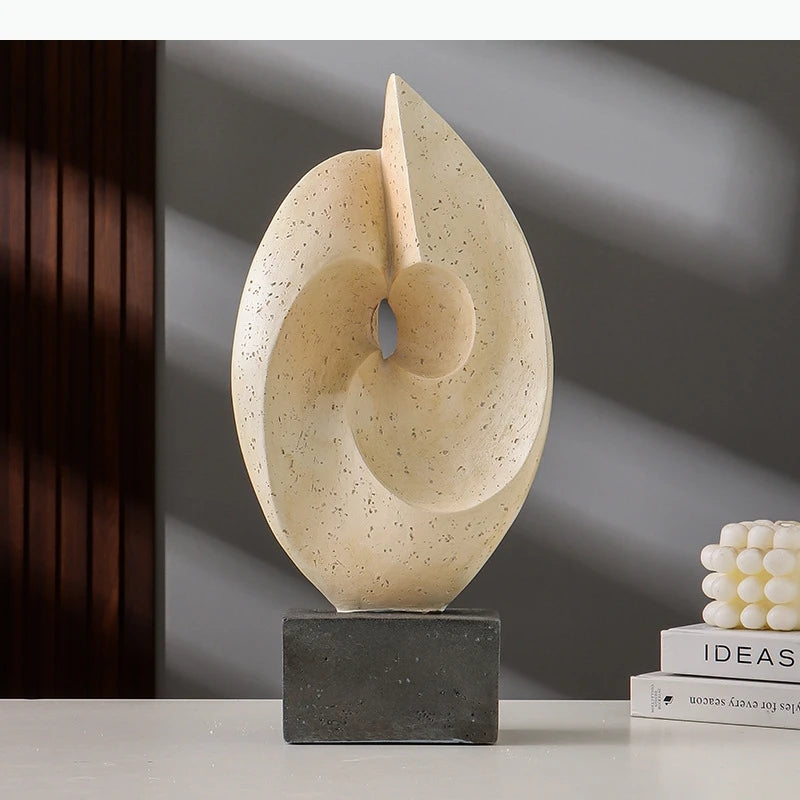 sculpture abstraite organique support carré intérieur deco chambre vase branches verre blanc