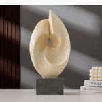 sculpture abstraite organique support carré intérieur deco chambre vase branches verre blanc