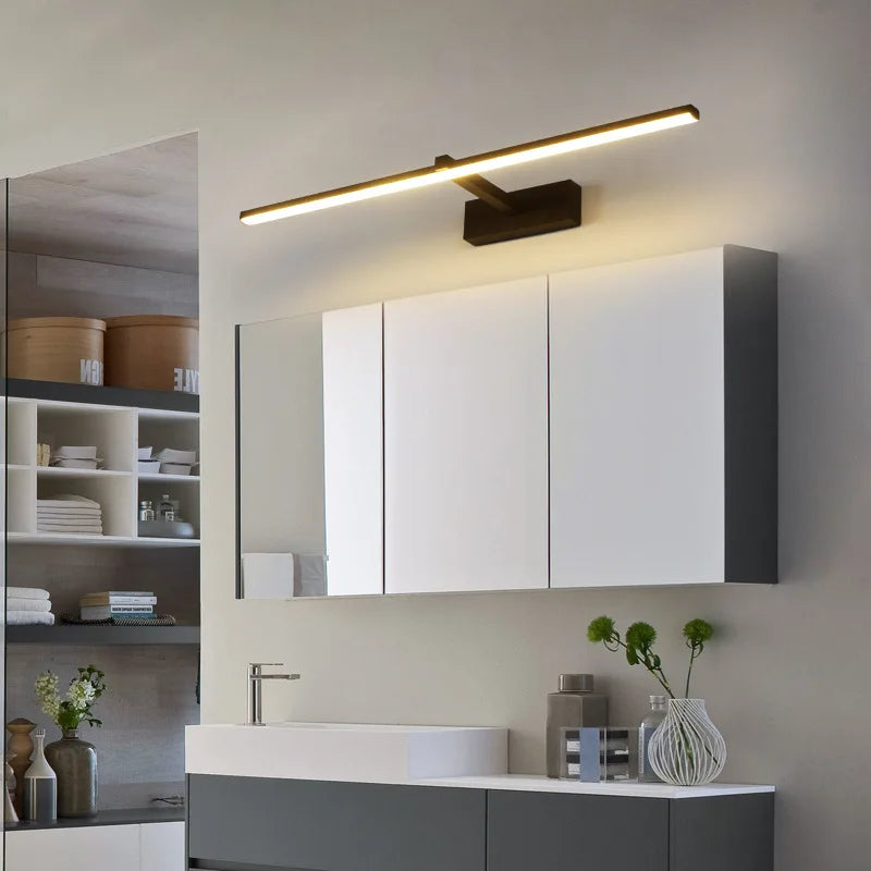 lampes led modernes minimalistes mur noires blanches lisses matées étanches chambre entrée étude