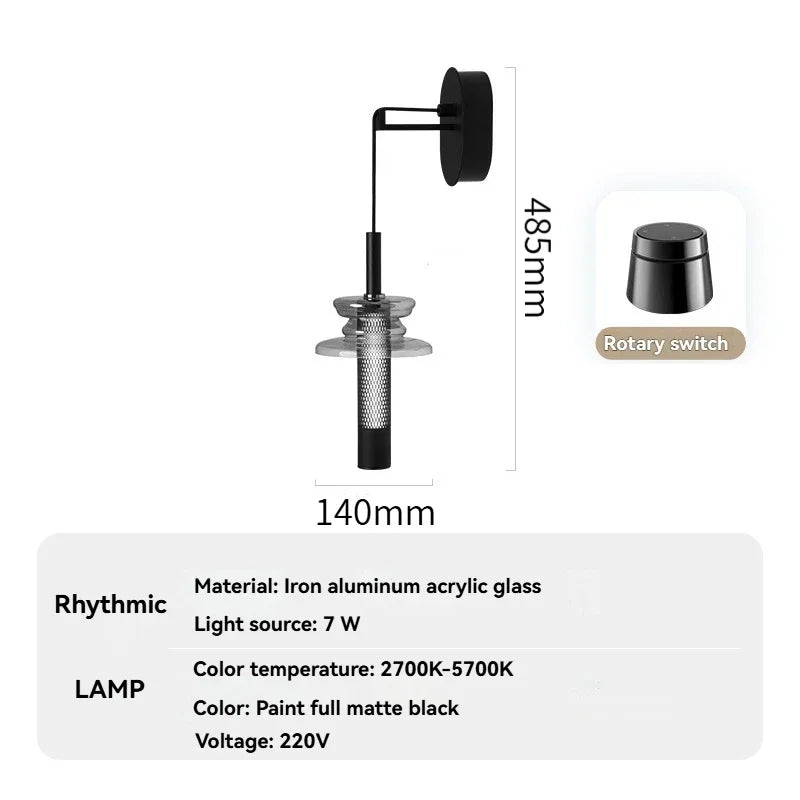 lampe suspendue moderne industrielle verre transparent noir doré maille dorée 2700k 5700k