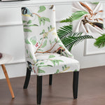 housse chaise velours extensible imprimé floral fauteuil salle manger moderne décoration