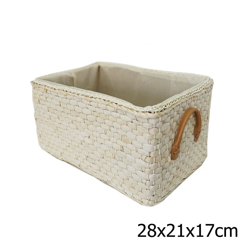 panier osier marron clair tissage régulier rustique rangement articles divers respectueux environnement