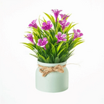 plantes artificielles modernes feuilles fleurs multicolores pot décoration intérieure extérieure