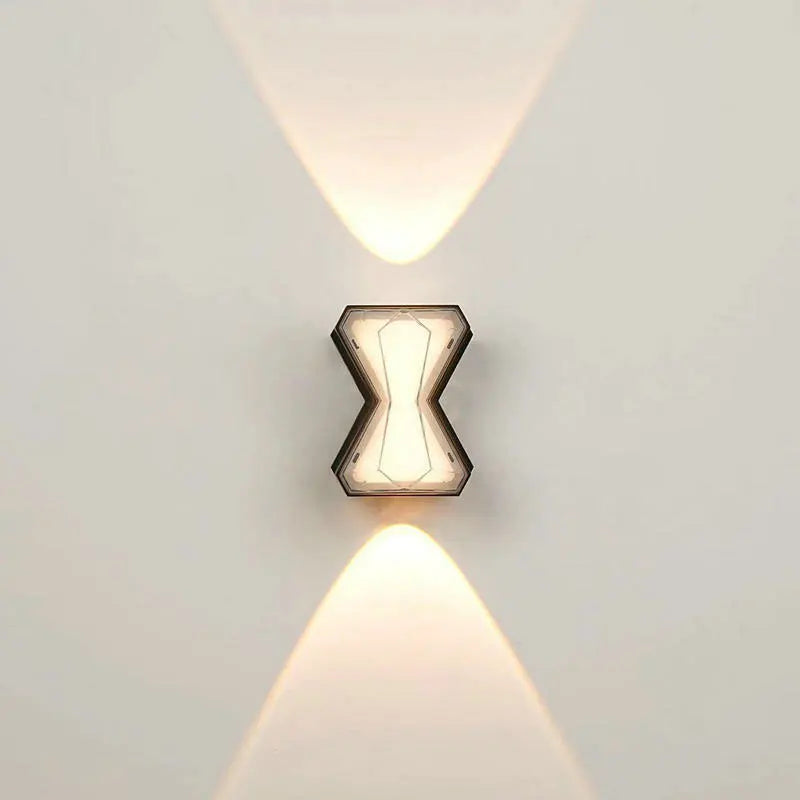 applique murale moderne effet diamant noir géométrique diffuseuse lumière salon chambre
