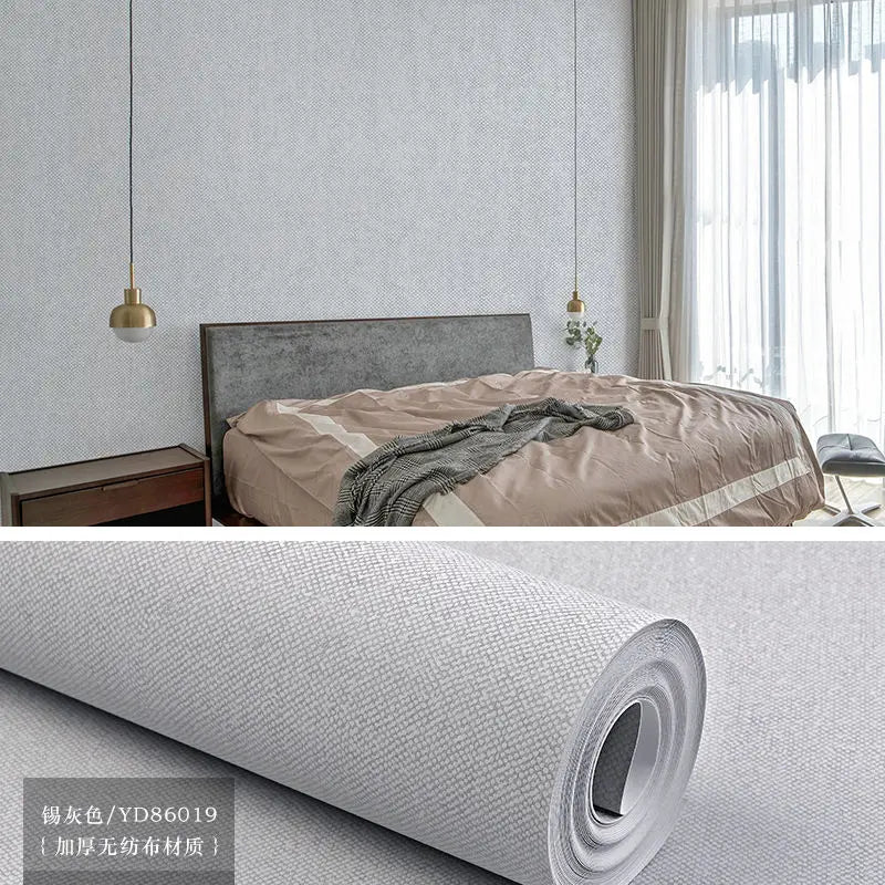 papier peint moderne minimaliste uni beige gris résistant humidité cuisine chambre salon