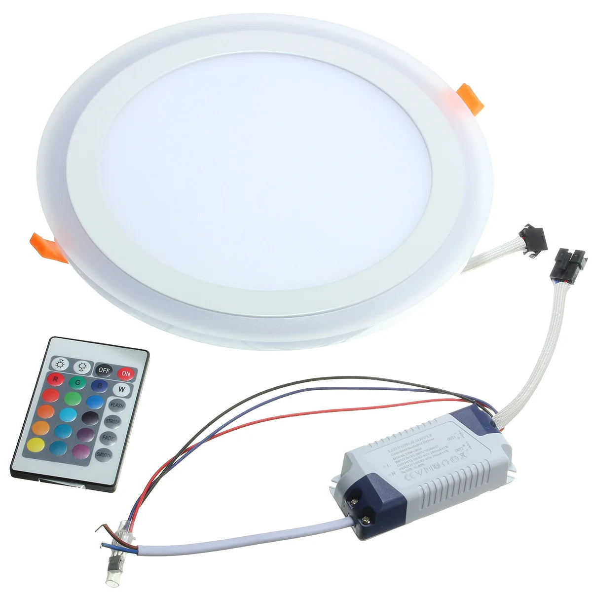 plafonnier led moderne blanc télécommande 110v 220v rgb 6w 9w 16w 24w
