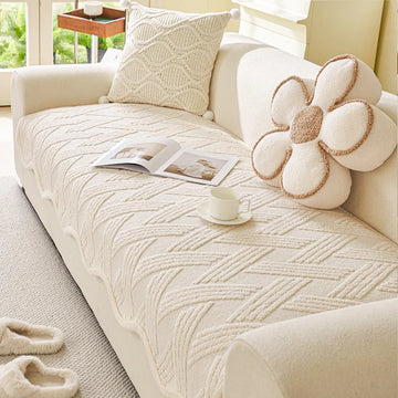 coussin canapé beige clair motif géométrique moderne salon fauteuil canapé modulaire