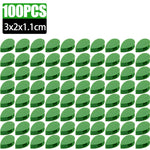 clips plantes autoadhésifs forme feuilles vert moderne pack 100 clips