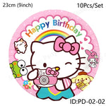 Assiette Hello Kitty rose
