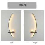 lampe murale moderne noire blanche 55cm 105cm éclairage quotidien télécommande incluse
