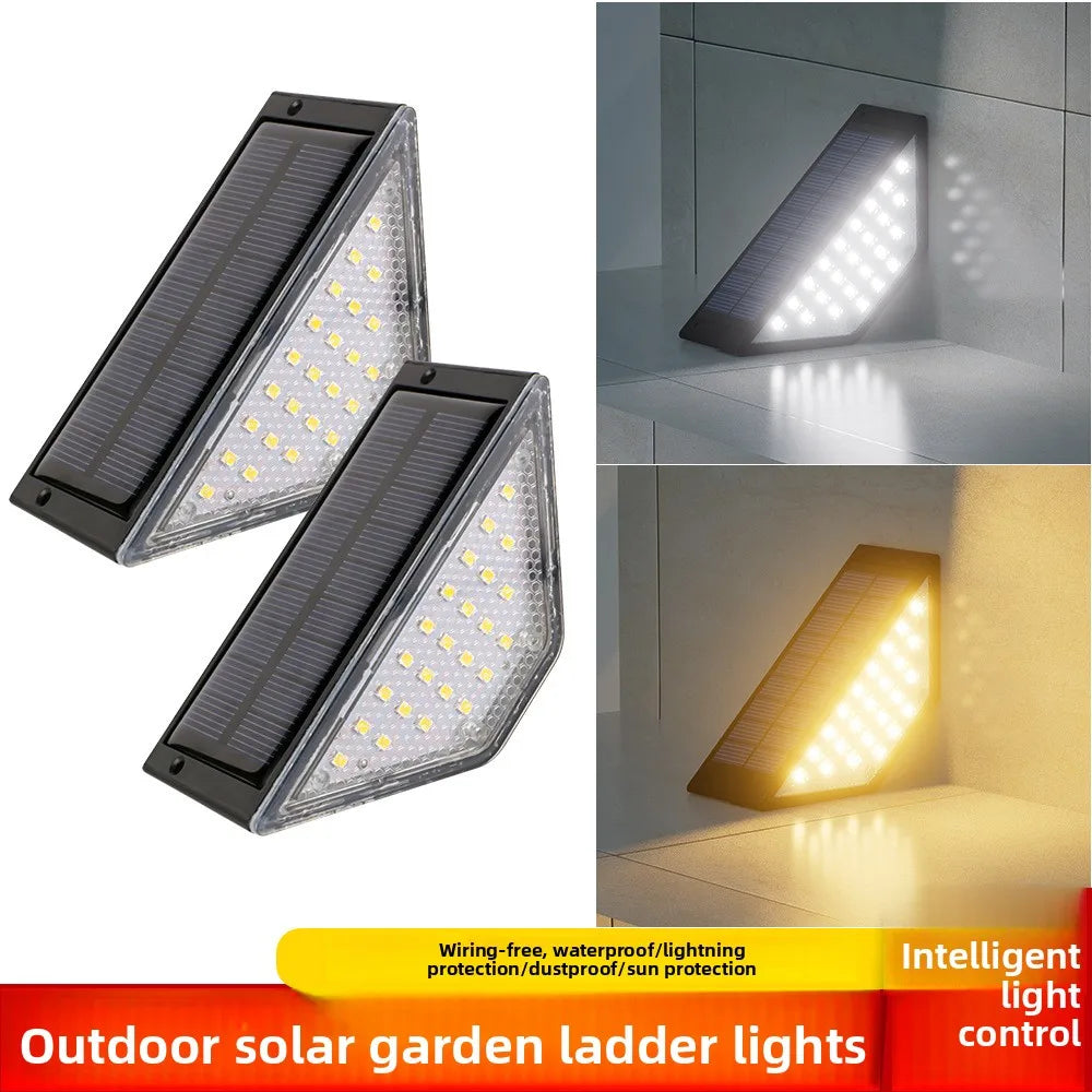 lampe solaire extérieure noire blanche led adhésif double face facile sans câblage 12 heures