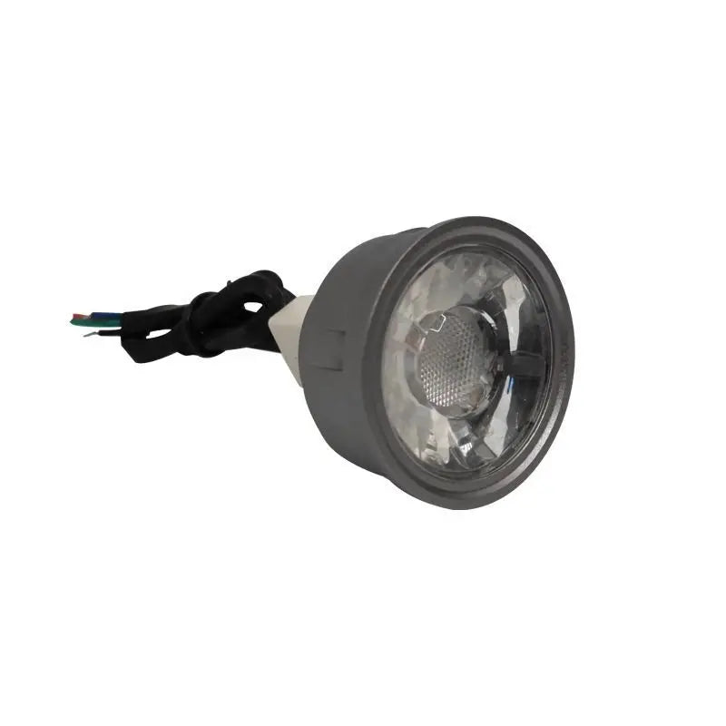Spot LED gris métallisé 50mm moderne télécommande câble noir 12V 24V RGB