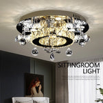 plafonnier moderne cristal noir doré led élégants motifs géométriques transparents