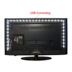 ruban led blanc blanc chaud 60 led adhésif moderne cable usb alimentation 5v