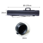 tube rangement noir ajustable porte documents pratique 80 135 cm diamètre 14 cm poignée