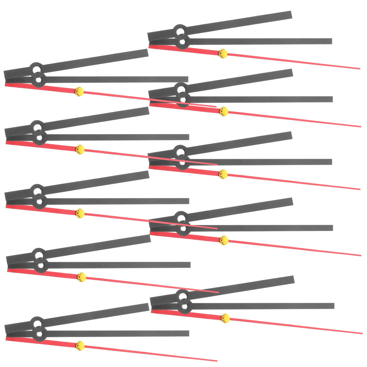 aiguilles montre moderne noires rouges dorées lisses variées personnalisables horloges murales